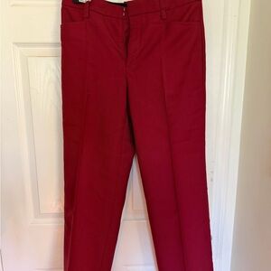 Women’s Burgundy Classic Fit Dress Pants